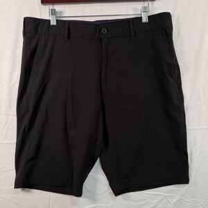 Nat Nast Luxury Men 36 Performance Shorts Black Stretch Golf Resort Lightweight